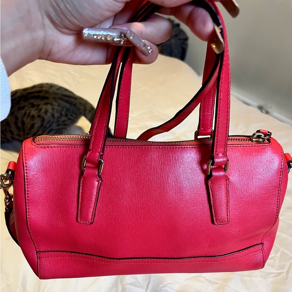 COACH SAFFIANO LEATHER MINI SATCHEL - Picture 2 of 9